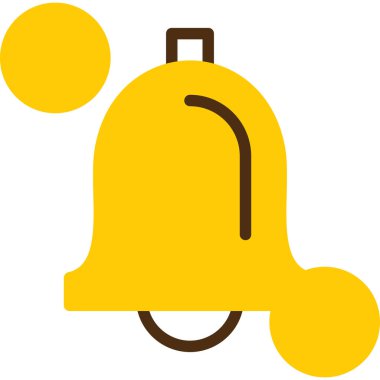 Sarı çanın vektör illüstrasyonu