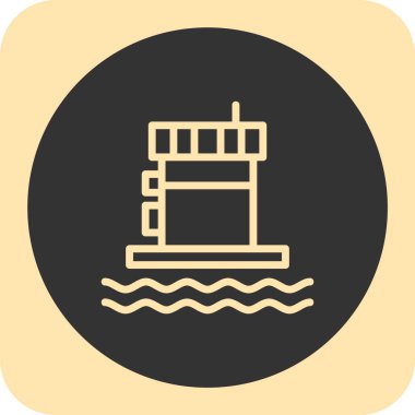 Modern yapı simgesinin vektör illüstrasyonu