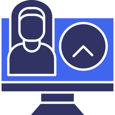 Kullanıcı web simgesi basit illüstrasyon