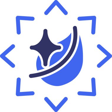 Bir yıldızın yıldız simgesinin vektör çizimi