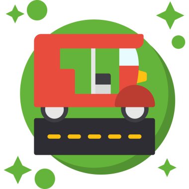 ulaşım kamyonu düz simge, vektör, illüstrasyon