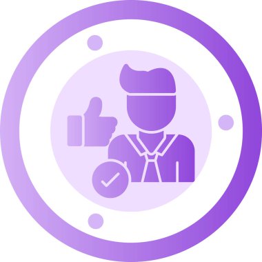 Müşteri servisi. Web simgesi basit illüstrasyon