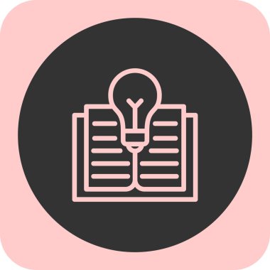 Kitap simgesinin vektör illüstrasyonu