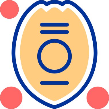 Yumurta. Web simgesi basit illüstrasyon