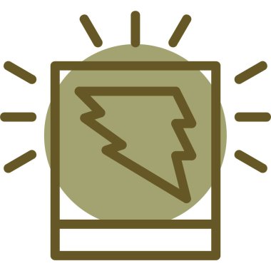 Güç. Web simgesi basit illüstrasyon