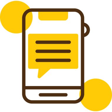 Konuş. Web simgesi basit illüstrasyon