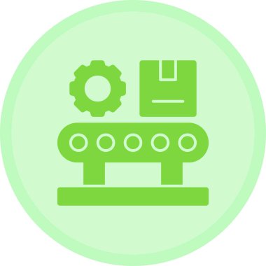 - Makine. Web simgesi basit illüstrasyon