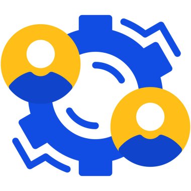 İş takım çalışması vektör simgesi