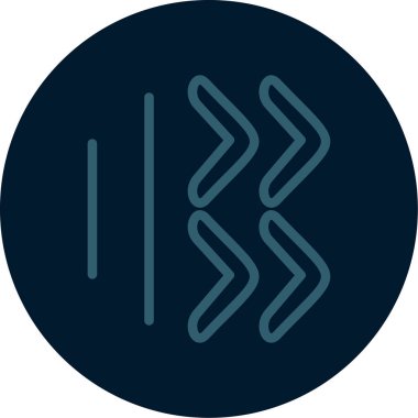 Bir b eksikliği simgesinin vektör çizimi