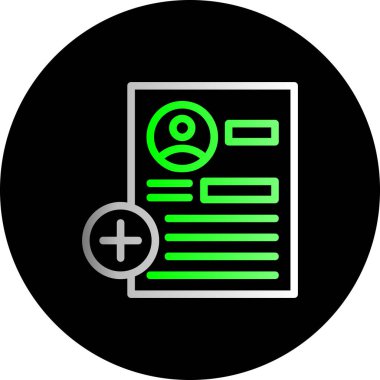 belge simgesi vektör illüstrasyonu