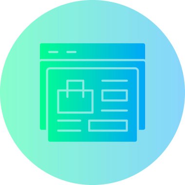 Bir web simgesinin vektör illüstrasyonu