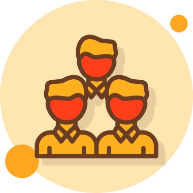 Ekip çalışması simge vektör çizim