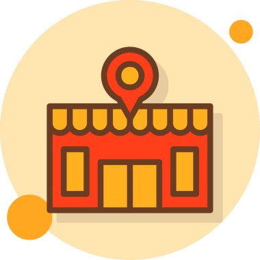 Harita konumu vektör simgesi