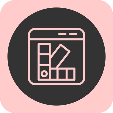 tarayıcı simgesi vektör illüstrasyonu