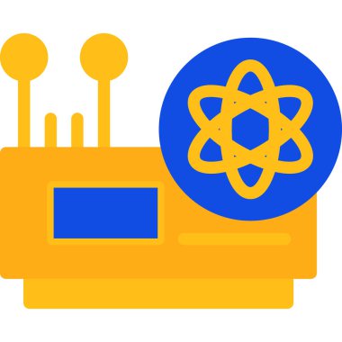 atom. Web simgesi basit illüstrasyon