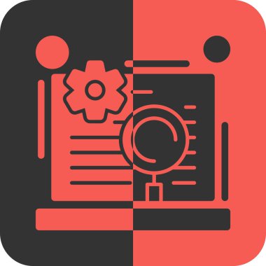 Web simgesi. Belgenin vektör çizimi