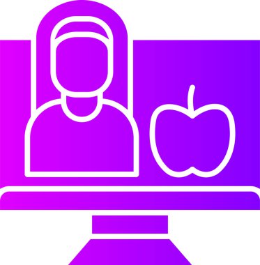 Bilgisayar. simge basit illüstrasyon