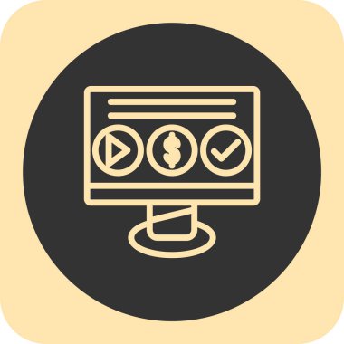 seo modern simgesinin vektör illüstrasyonu