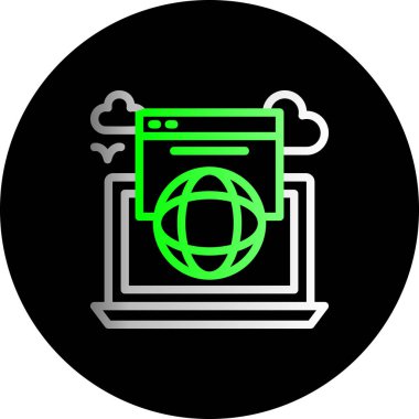 seo modern simgesinin vektör illüstrasyonu