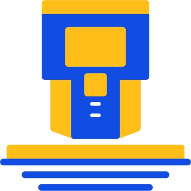 yazıcı makine simgesi, vektör illüstrasyonu