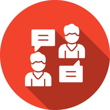 Müşteri ikonu vektör illüstrasyonu. Müşteri servisi simgesi.