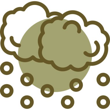 Bulut. Web simgesi basit illüstrasyon