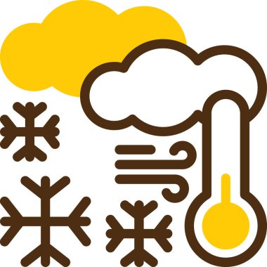 Soğuk hava, kış ikonunda kar kadar soğuk.