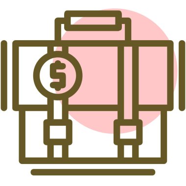 Para için. Web simgesi vektör illüstrasyonu