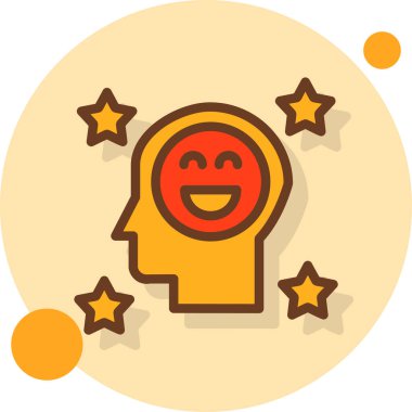 Mutlu yüz simgesi vektör. logotype