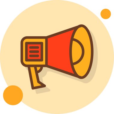 megafon vektör illüstrasyonu