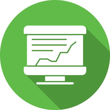 iş grafiği simgesi düz biçimli