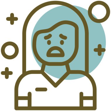 Avatar man simgesi, vektör illüstrasyonu