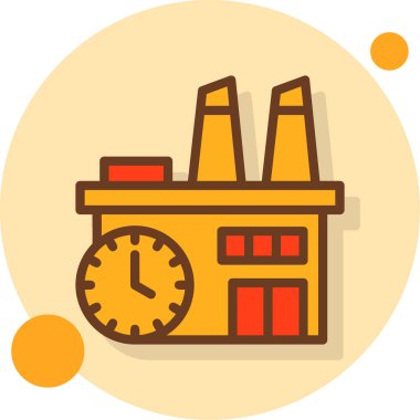 Saat simgesi vektör illüstrasyonu