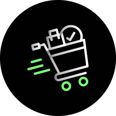 Projeniz için vektör alışveriş simgesi