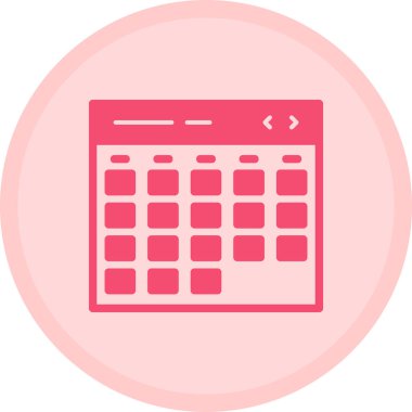 Takvim. Web simgesi basit illüstrasyon