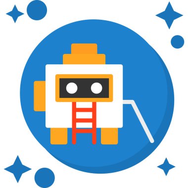 Robot simgesi, vektör çizimi