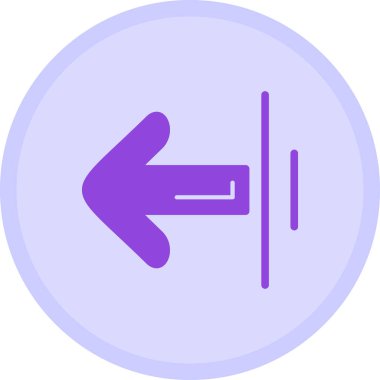 Dosyalanmış özet biçiminde ok yönü simgesi