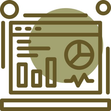 Bilgisayar. Web simgesi basit illüstrasyon