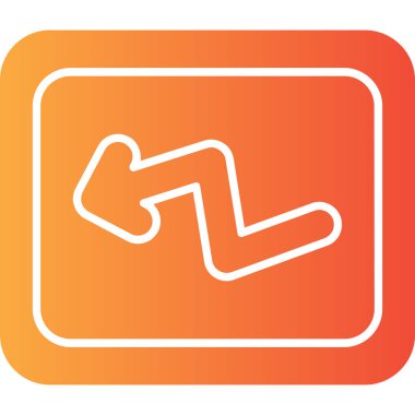 Ok. Web simgesi basit illüstrasyon