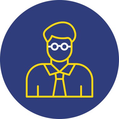 Sakal simgesi olan bir adamın vektör çizimi