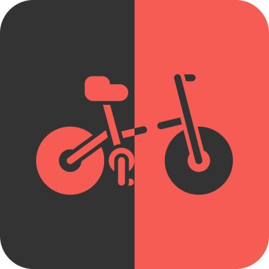 Bisiklet simgesi, vektör illüstrasyonu