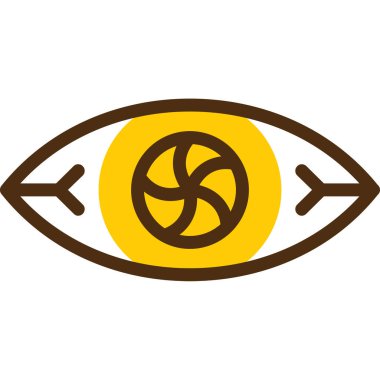 Göz simgesi. beyaz arkaplanda izole edilmiş web tasarımı için özet görüş vektörü simgesi