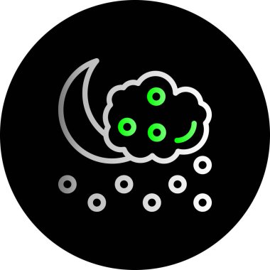 Bulut. Web simgesi basit illüstrasyon