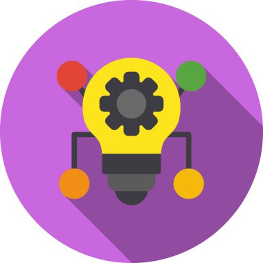 Ampul. Web simgesi basit illüstrasyon