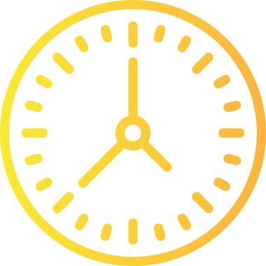 Saat. Web simgesi basit illüstrasyon