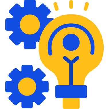 fikir simgesi, basit tasarım vektör çizimi