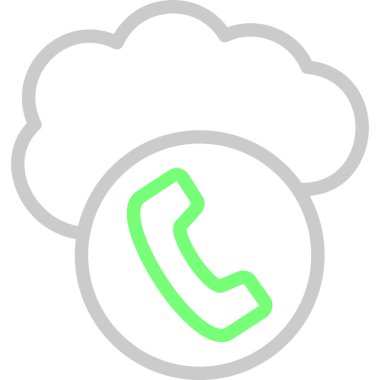 Bulut simgesi. Basit tasarım