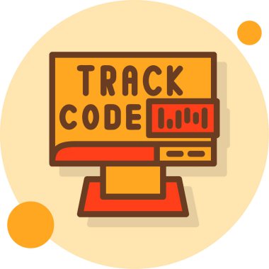 düz tasarım kodlu vektör simgesi