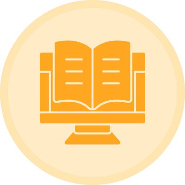 Kitap. Web simgesi basit illüstrasyon