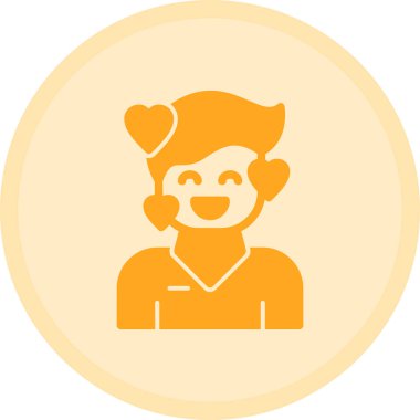 Bir kadın simgesinin vektör illüstrasyonu